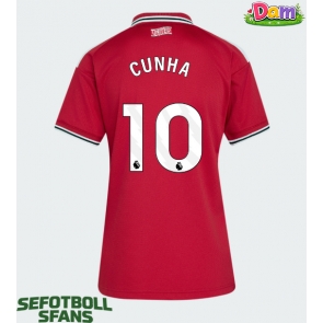 Manchester United Matheus Cunha #10 Hemmatröja Kvinnor 2026-27 Kortärmad